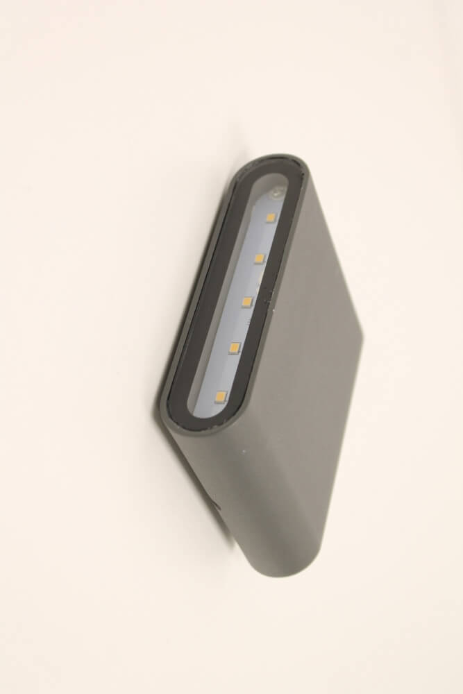 Minimalistische buitenlamp / wandlamp CONTI smal | Antraciet
