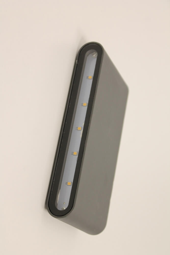 Minimalistische buitenlamp / wandlamp CONTI breed | Antraciet