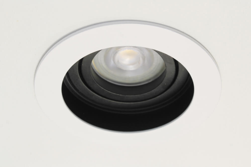 Verdiepte inbouwspot GENOVA rond 10 cm | Wit en zwart