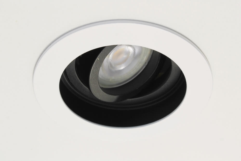 Verdiepte inbouwspot GENOVA rond 10 cm | Wit en zwart