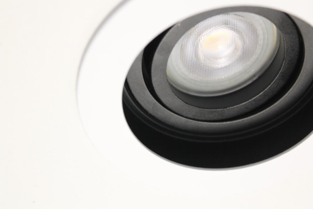 Verdiepte inbouwspot GENOVA rond 10 cm | Wit en zwart