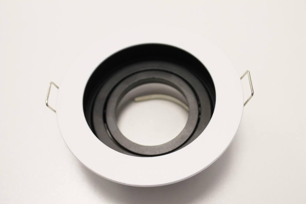 Verdiepte inbouwspot GENOVA rond 10 cm | Wit en zwart