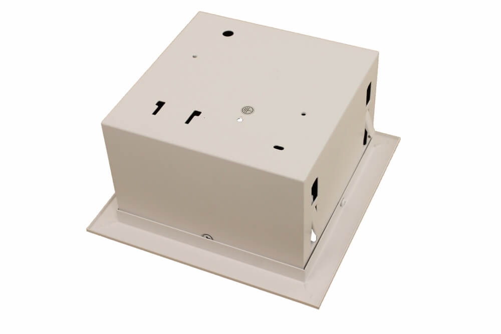 Vierkante inbouwspot AR111 XL met witte rand