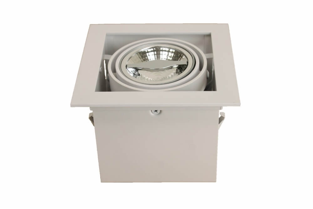 TRIMLESS vierkante inbouwspot AR70 wit