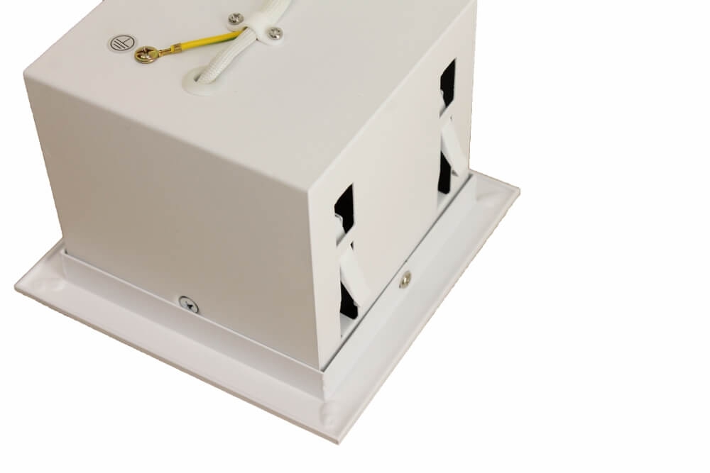 Vierkante inbouwspot AR70 met witte rand