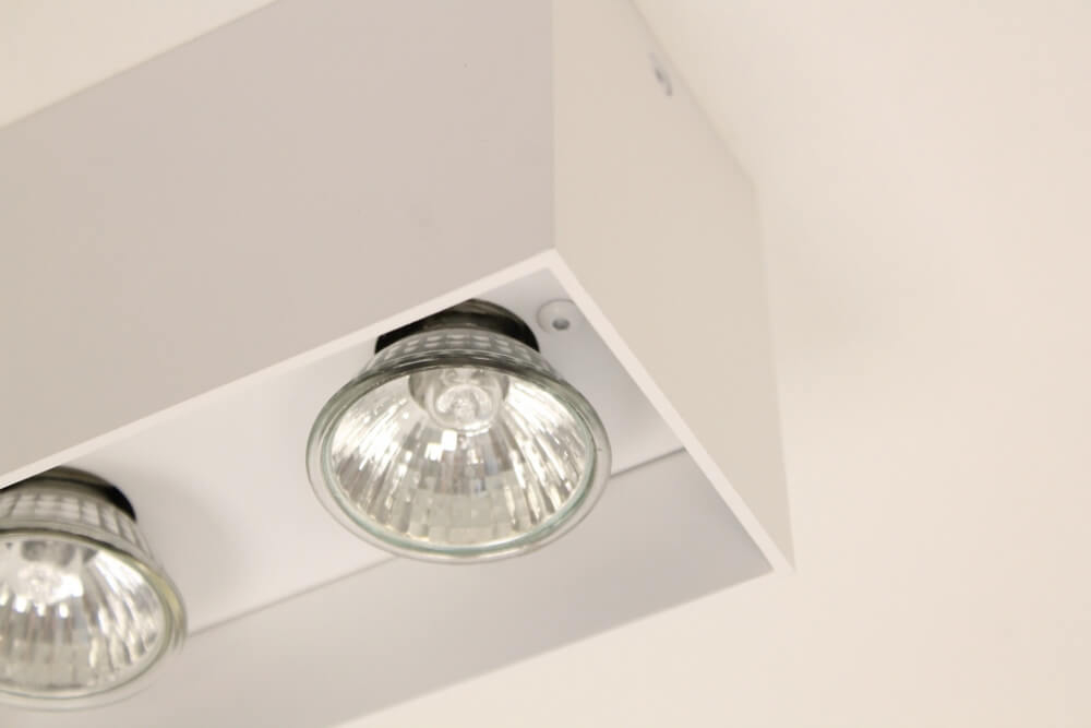 Plafondlamp / Opbouw spot CUBA 2-lichts | Wit