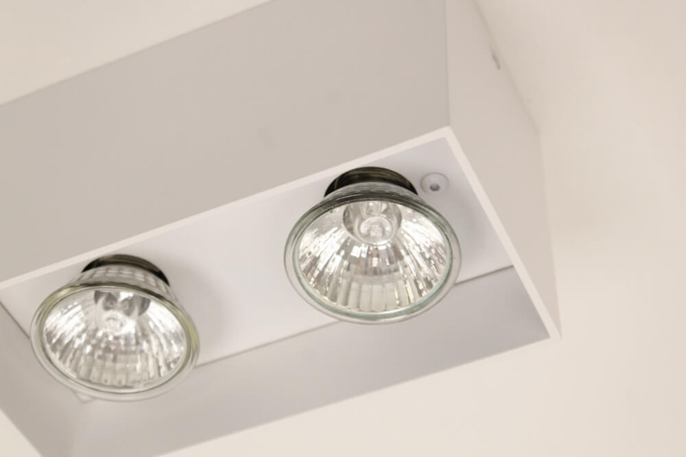 Plafondlamp / Opbouw spot CUBA 2-lichts | Wit