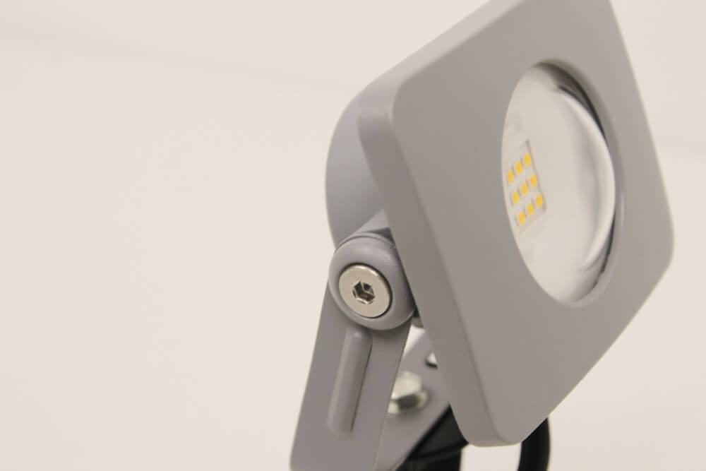 Prikspot / Tuinspot LED FLOOD met grondspies en stekker | Grijs
