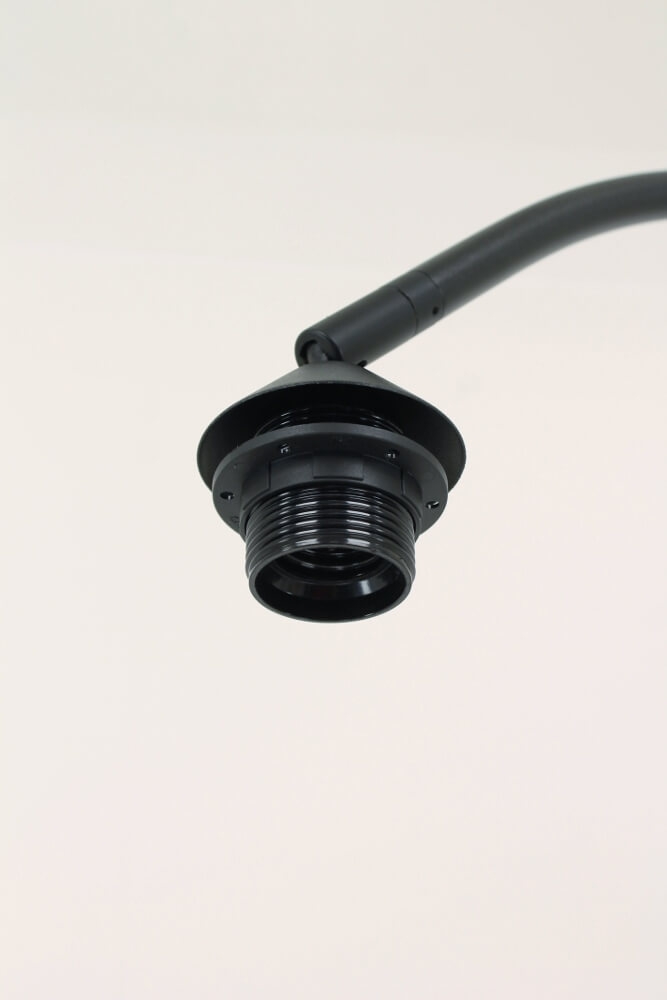 Mat zwarte booglamp / vloerlamp PALATA zonder kap