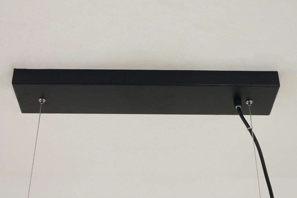 Strak metalen frame hanglamp KOLOS 3-lichts | Zwart