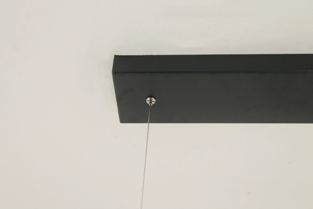 Strak metalen frame hanglamp KOLOS 3-lichts | Zwart