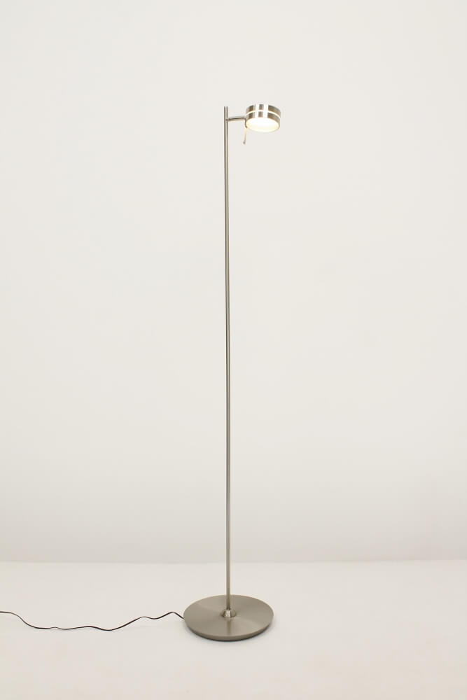 Flexibele LED leeslamp RINGO II met pulsdimmer | Staal