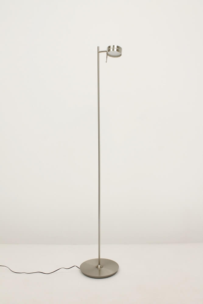 Flexibele LED leeslamp RINGO II met pulsdimmer | Staal