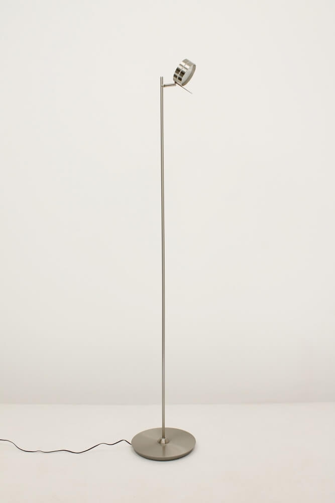 Flexibele LED leeslamp RINGO II met pulsdimmer | Staal