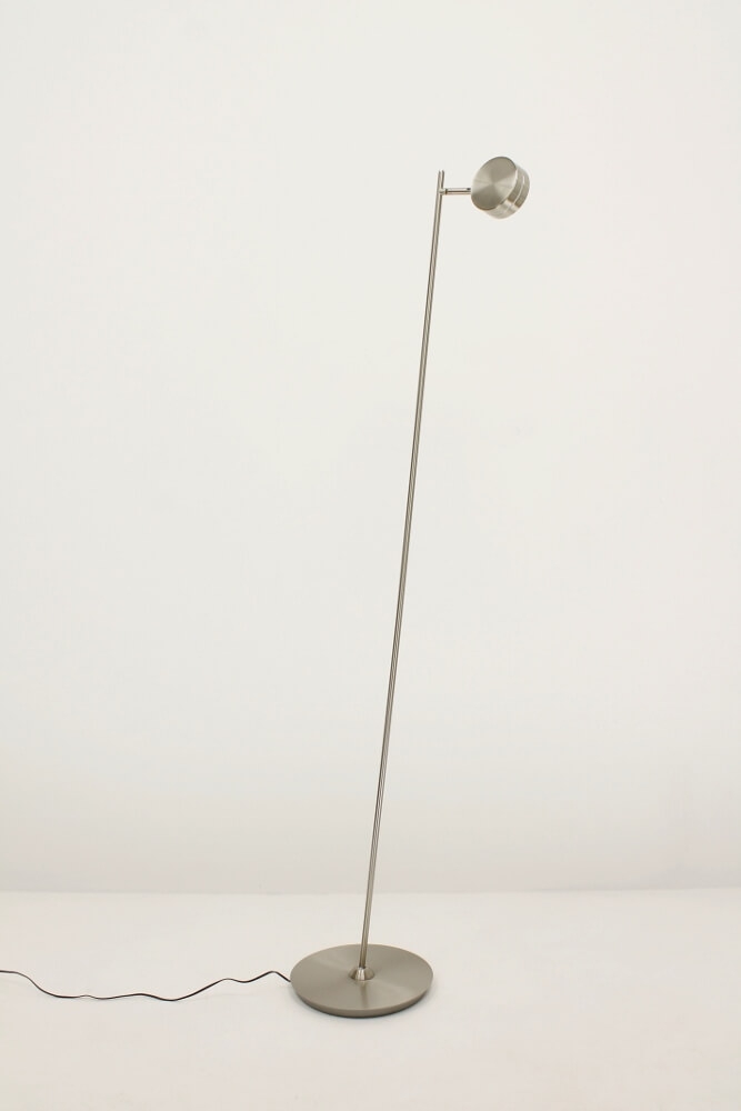 Flexibele LED leeslamp RINGO II met pulsdimmer | Staal