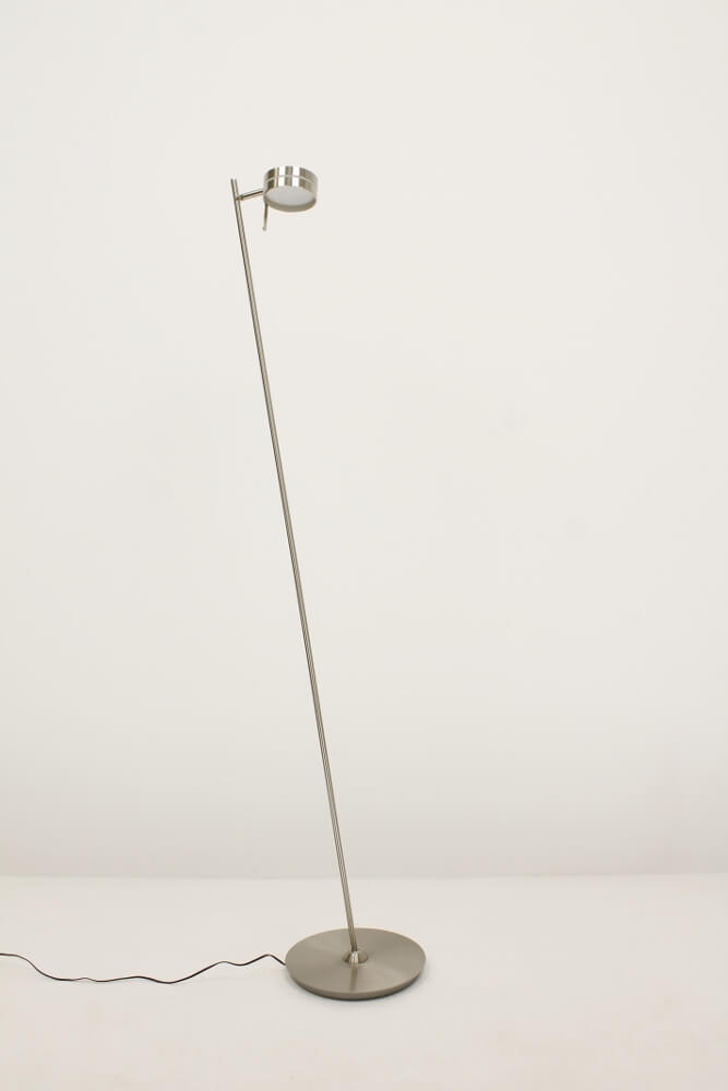 Flexibele LED leeslamp RINGO II met pulsdimmer | Staal