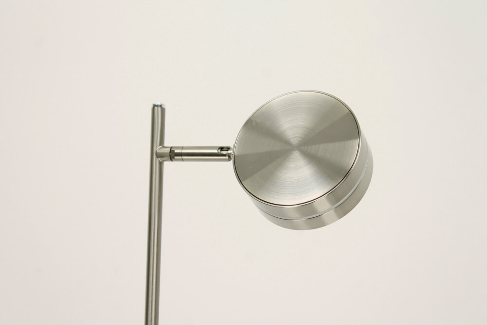 Flexibele LED leeslamp RINGO II met pulsdimmer | Staal