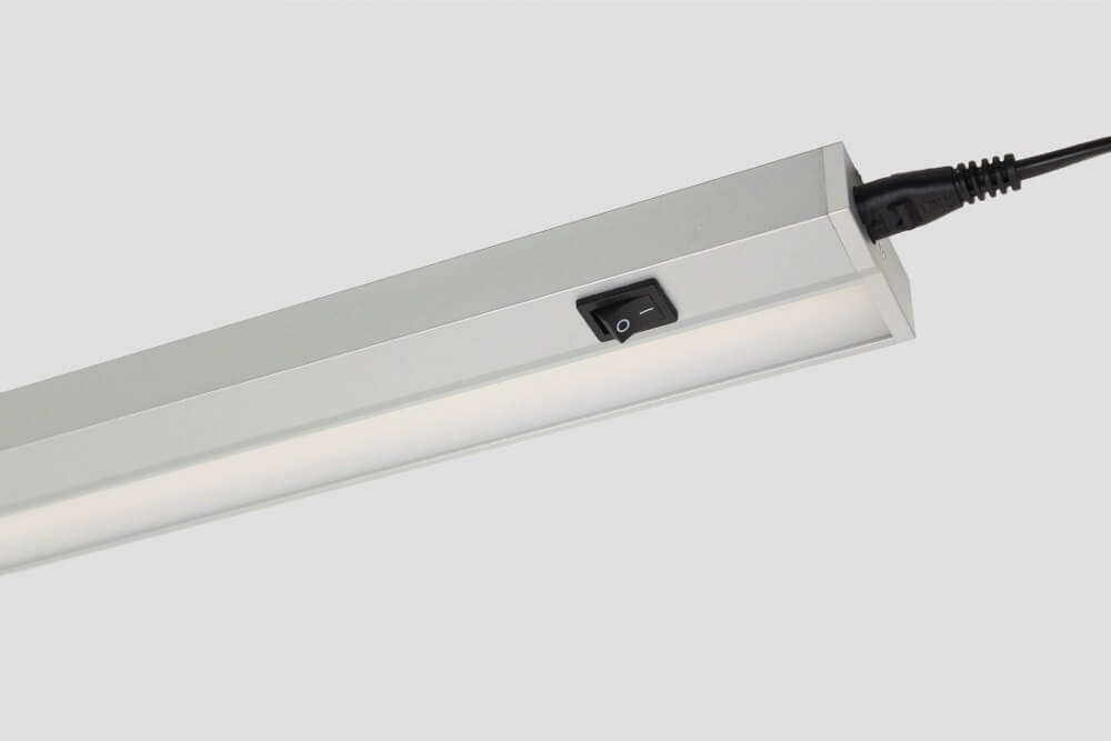 Keuken- onderbouwarmatuur SMOOTH met dimmer | Zilvergrijs 58 cm