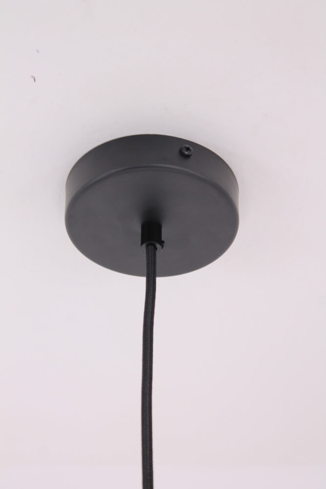 Subtiele zwarte open hanglamp CAMILLO | Middel Ø 43 cm