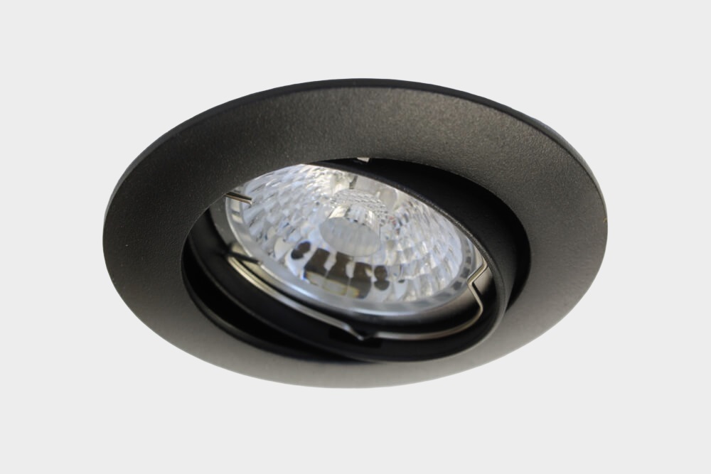 Mat zwarte inbouwspot CLASSIC rond | 8,2 cm | Aanbiedingsset 3 stuks