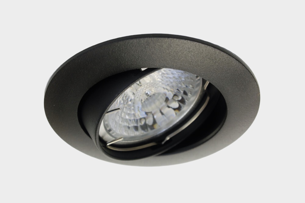 Mat zwarte inbouwspot CLASSIC rond | 8,2 cm | Aanbiedingsset 3 stuks