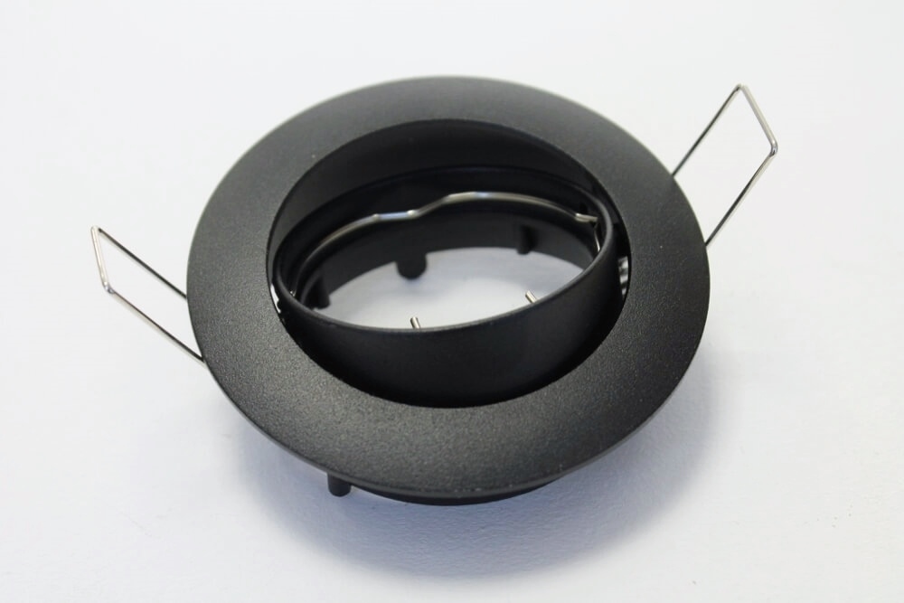 Mat zwarte inbouwspot CLASSIC rond | 8,2 cm | Aanbiedingsset 3 stuks