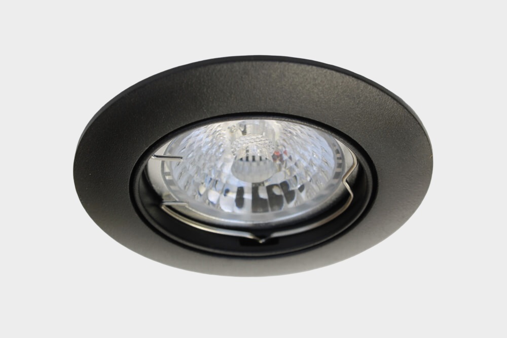 Mat zwarte inbouwspot CLASSIC rond | 8,2 cm