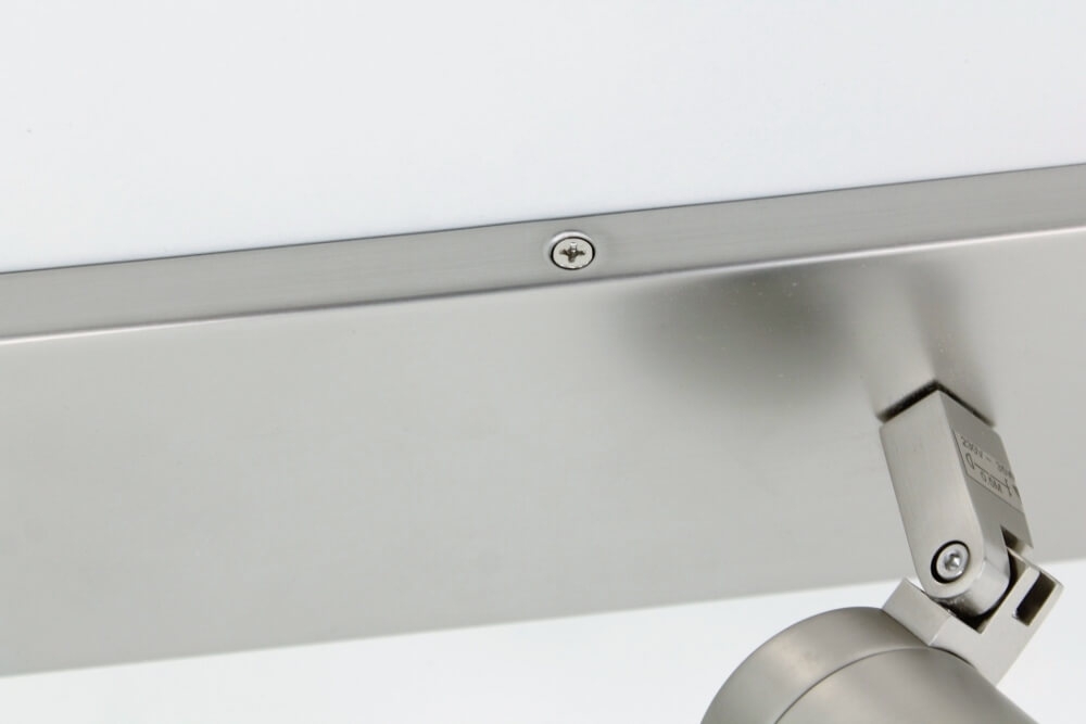 Kantelbare 3-lichts opbouwspot balk DOCCIA IP44 | Staal