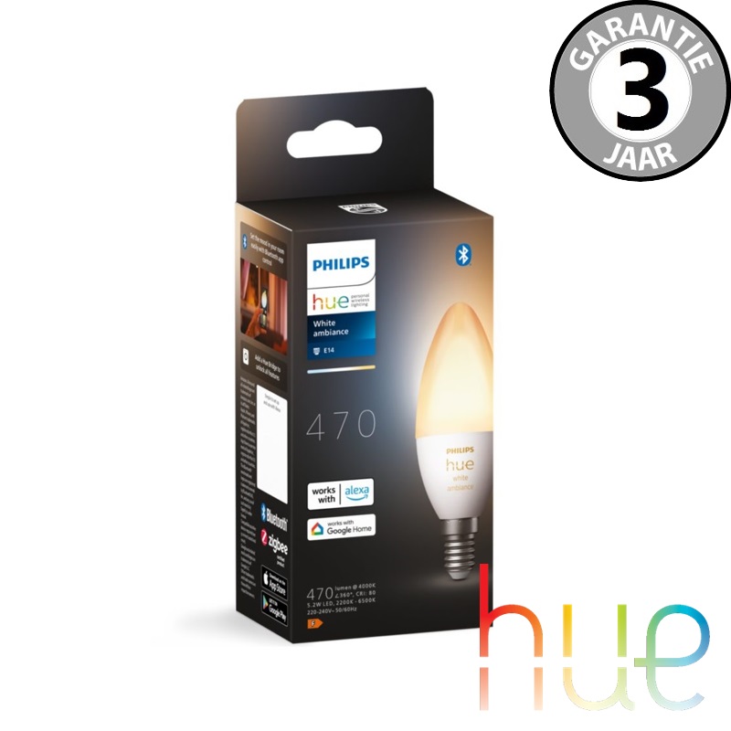 Philips Hue White Ambiance E14 losse kaarslamp