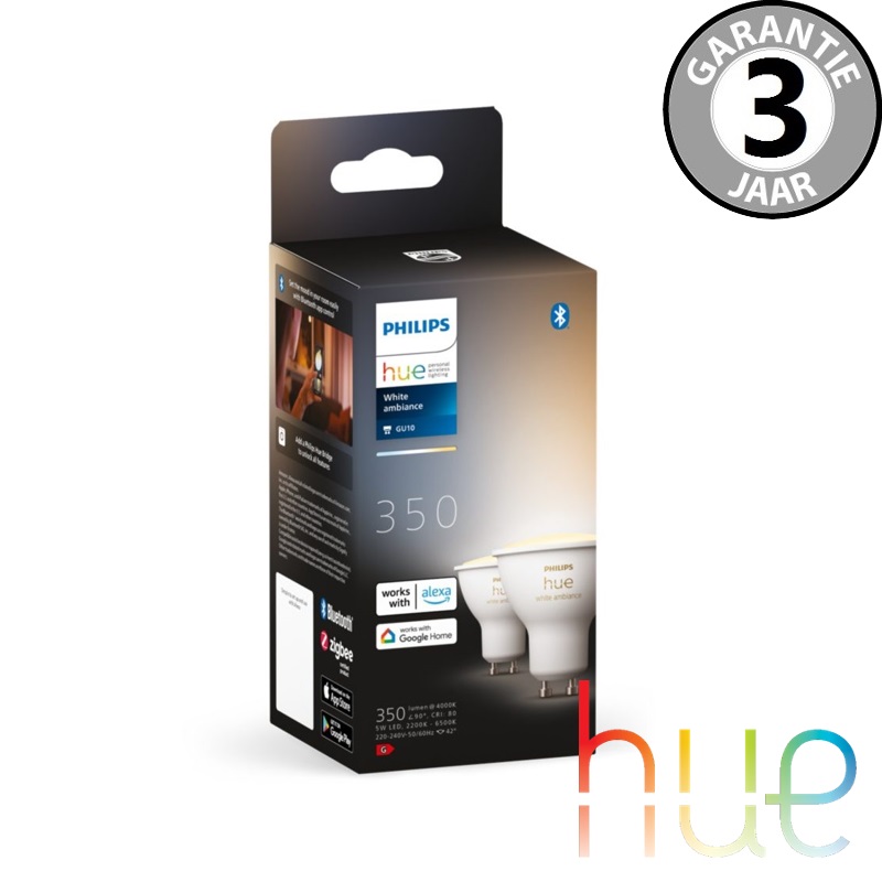Philips Hue White Ambiance GU10 Duopack