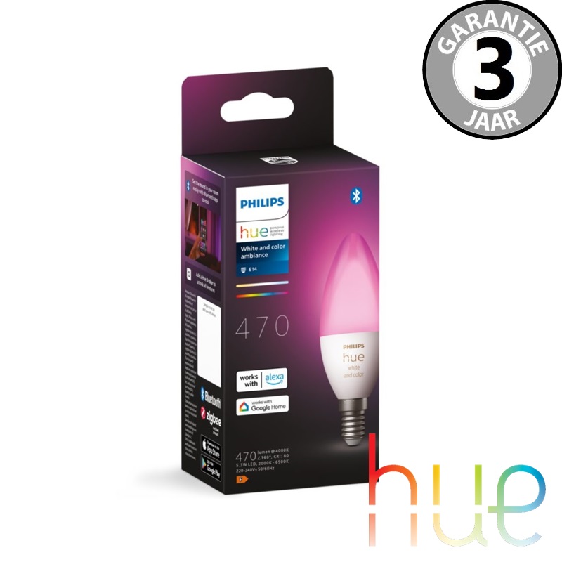 Philips Hue White Ambiance en Color E14 losse kaarslamp