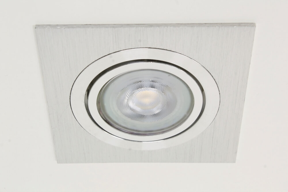 Aluminium inbouwspot vierkant BUDDY | 9,2 cm
