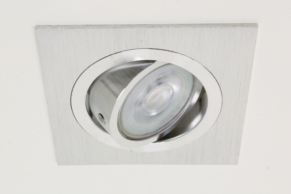 Aluminium inbouwspot vierkant BUDDY | 9,2 cm