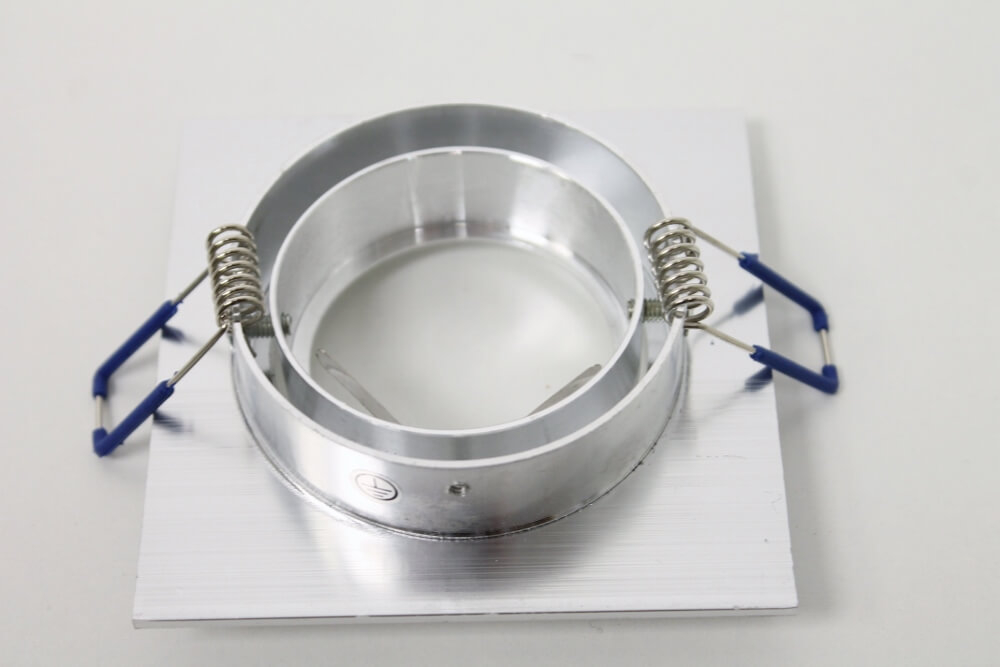 Aluminium inbouwspot vierkant BUDDY | 9,2 cm