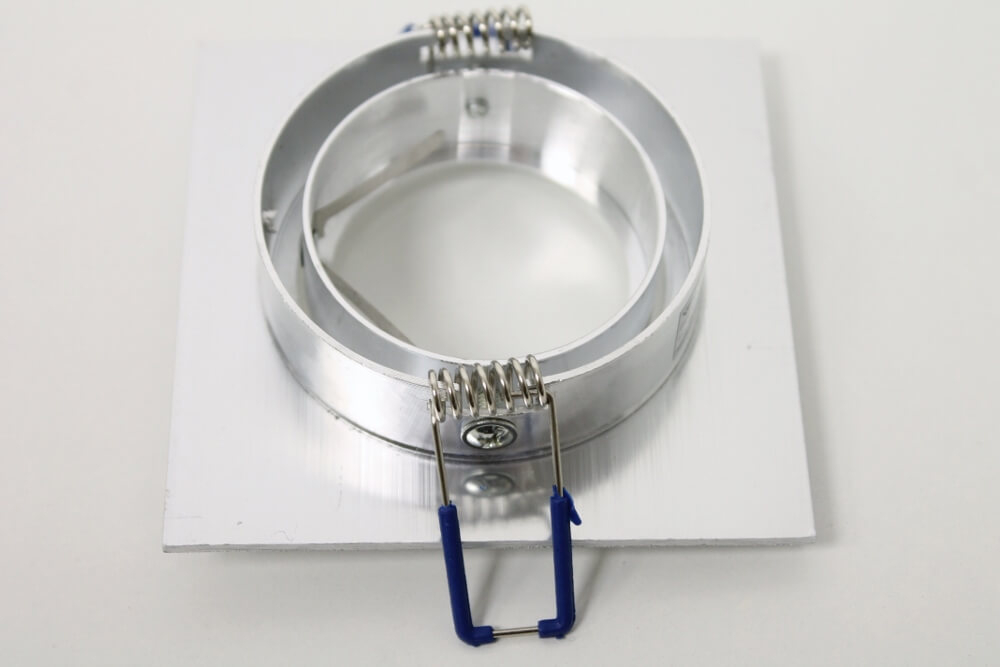 Aluminium inbouwspot vierkant BUDDY | 9,2 cm