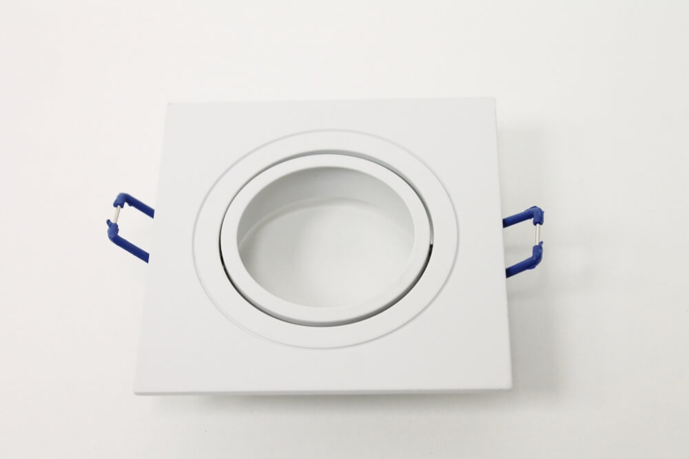 Witte inbouwspot vierkant BUDDY | 9,2 cm