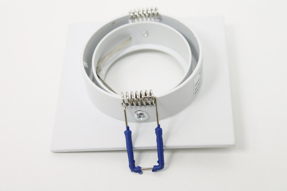 Witte inbouwspot vierkant BUDDY | 9,2 cm