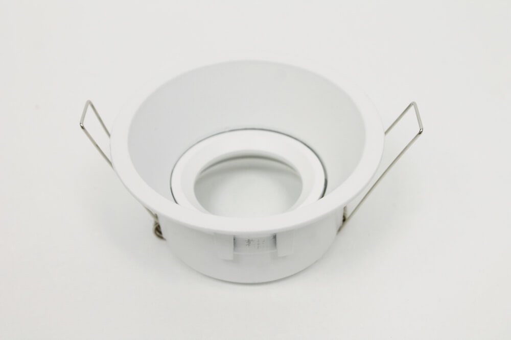 Ronde verdiepte witte inbouwspot TRIMLESS | Kantelbaar 9,3 cm