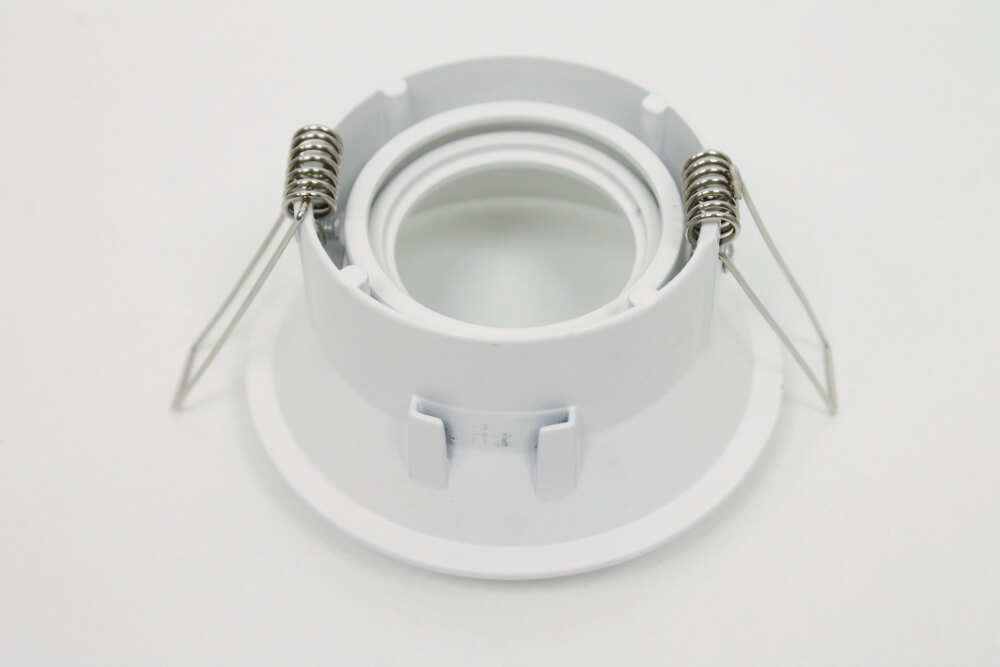 Ronde verdiepte witte inbouwspot TRIMLESS | Kantelbaar 9,3 cm