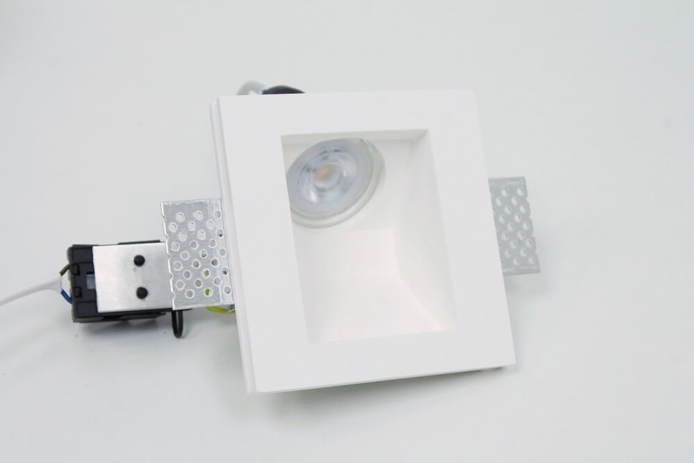 Trimless wandlamp / trapverlichting GIPSY SQUARE | Schuin