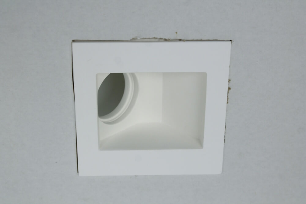 Trimless inbouwspot GIPSY SQUARE schuin | Overschilderbaar
