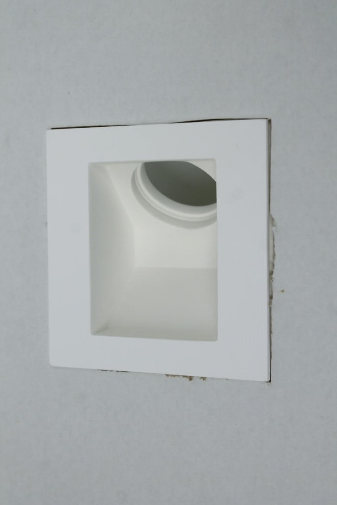 Trimless wandlamp / trapverlichting GIPSY SQUARE | Schuin