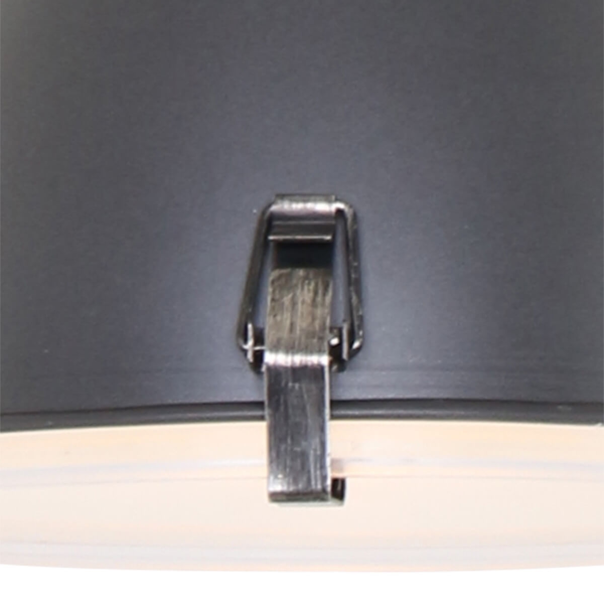 Hanglamp THUNDER 1-lichts Zwart metaal 18 cm | Ronde plaat 12 cm