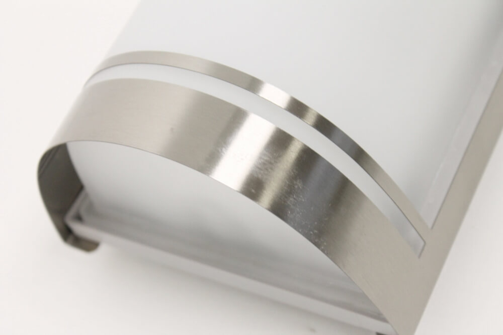 Stalen buitenlamp GIULIO I met mat glas