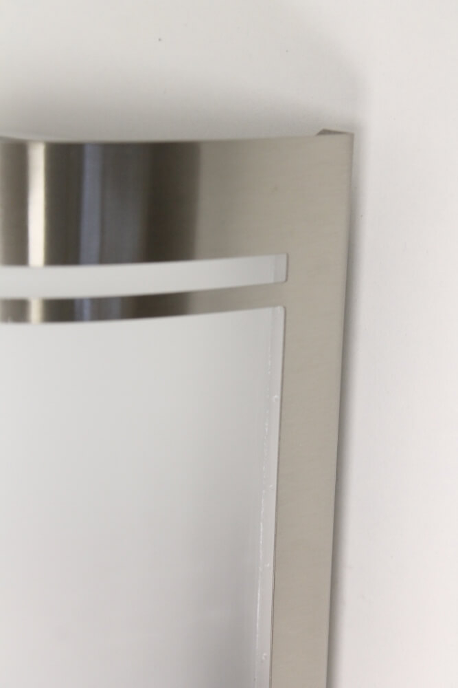 Stalen buitenlamp GIULIO I met mat glas