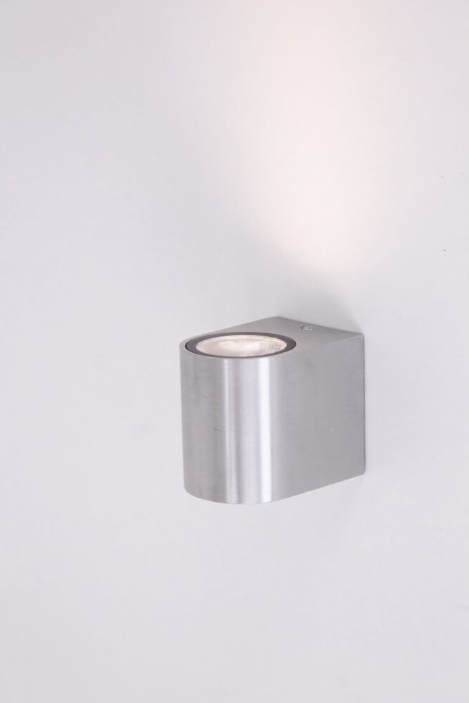 Buitenlamp / Wandlamp ZORA LED 1-lichts rond | Staal