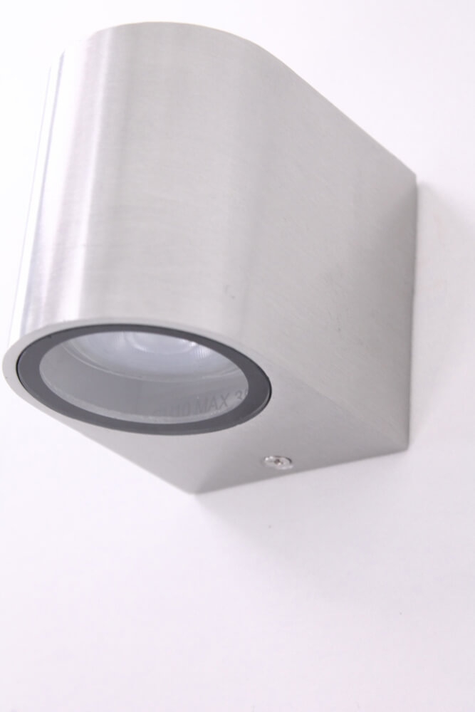 Buitenlamp / Wandlamp ZORA LED 1-lichts rond | Staal