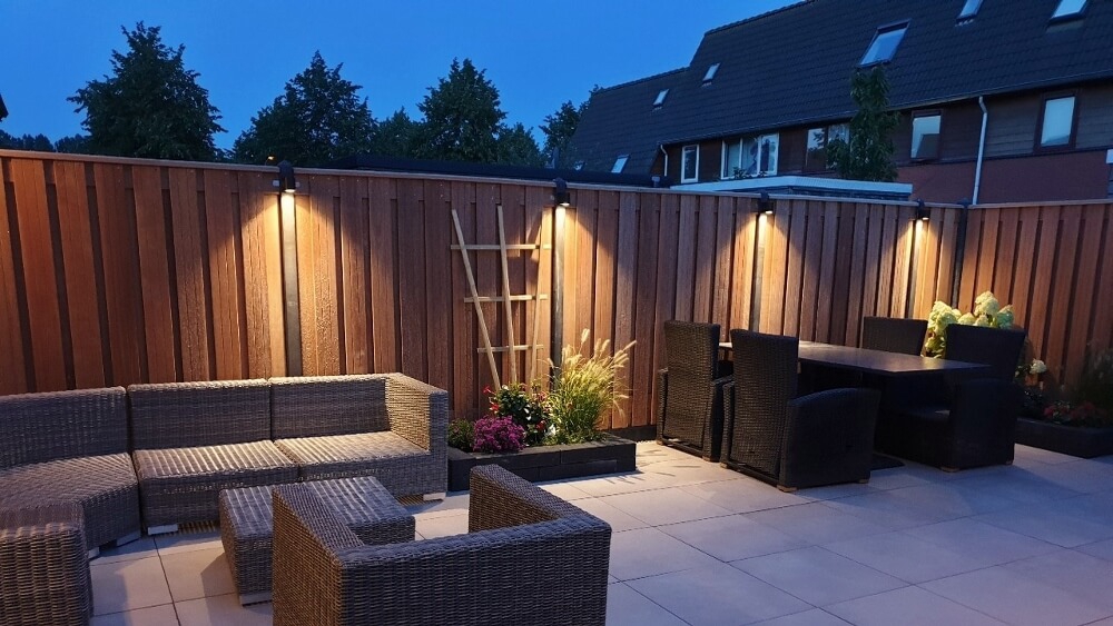 Buitenlamp / Wandlamp ZORA LED 1-lichts rond | Zwart