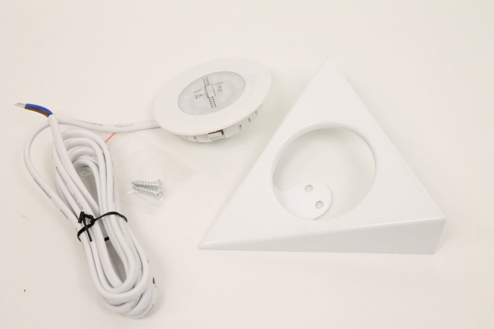 Driehoekspot / Keuken- onderbouwspot TRIANGLE LED 230V | Wit