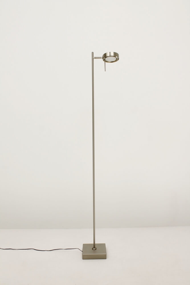 Flexibele LED leeslamp RINGO I met pulsdimmer | Staal